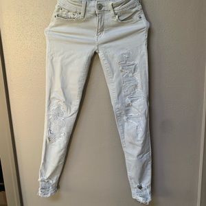 Gray American Eagle Super Stretch Jeans